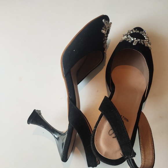 Fixed price - embellished crystal heels as good as new - Picture 7 of 10